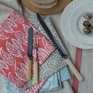 Crisp & Dene Coral Napkins